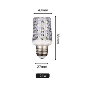 Merrystar-Lamp bulbs-LED Light Bulbs, 24 Watt Equivalent LED Bulb, Soft Warm White 2700K, Efficient 9W, E26 Standard Base, Non Dimmable Energy Saving Lightbulb