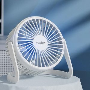 Heyfast-Electric fans-3 Speed Adjustable Desk fan Powers Cool Air-Waves Up To 25ft, Quiet Operating Fan For Bedroom, Made Of Durable Material, Great For Office & Living Room